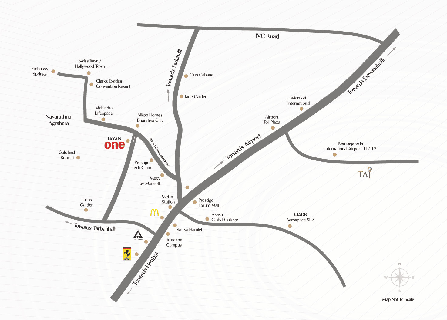 North Bengaluru map
